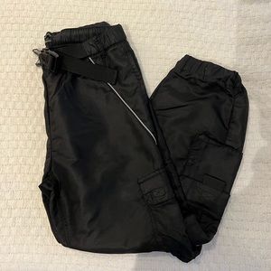 Urban Outfitters Black Cargo Track Utility Pants
